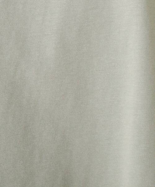 SHOO・LA・RUE（シューラルー）の「◆USAコットン配色ステッチラウンドヘムTシャツ（Tシャツ/カットソー・レディース・ナチュラル/ライトグリーン/チャコールグレー/ライトオレンジ系・03/02/04）」の11枚目の写真