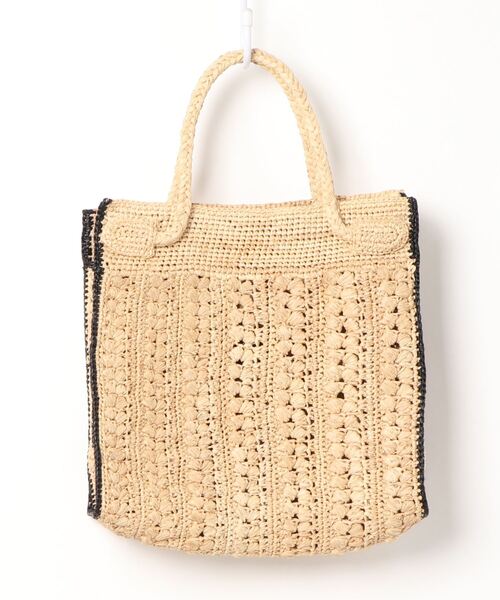 IENA(イエナ)の「【MAISON N.H PARIS/メゾン・エヌ・エイチ・パリ】EMMA ラフィアバッグ(ハンドバッグ・レディース・ベージュ・FREE)」の1枚目の写真