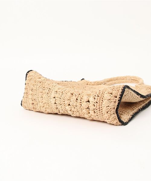 IENA(イエナ)の「【MAISON N.H PARIS/メゾン・エヌ・エイチ・パリ】EMMA ラフィアバッグ(ハンドバッグ・レディース・ベージュ・FREE)」の3枚目の写真