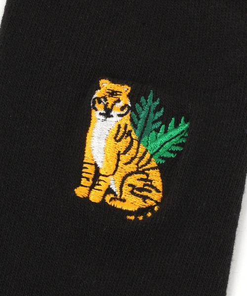 WIGGLE WIGGLE(ウィグルウィグル)の「WIGGLE WIGGLE/刺繍SOCKS タイガー 2951353(ソックス/靴下・レディース・ブラック・0)」の7枚目の写真