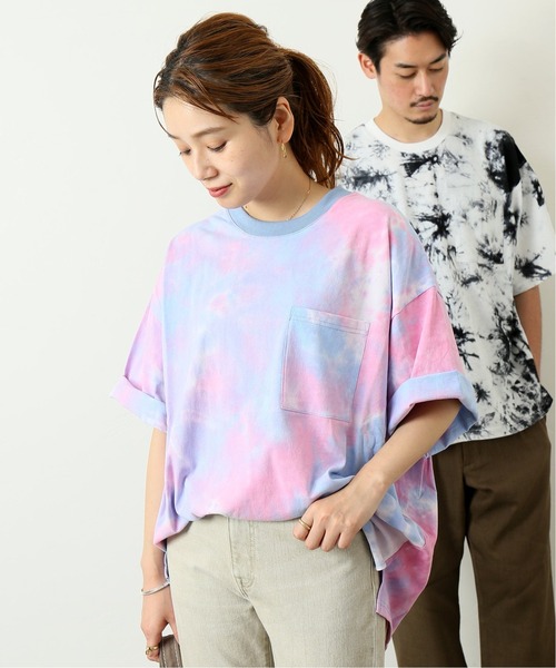 JOURNAL STANDARD（ジャーナルスタンダード）の「【WEB限定】タイダイ ビッグシルエット ポケットTシャツ（Tシャツ/カットソー・メンズ・ネイビー/ブラック/カーキ/ホワイト/サックスブルー・LARGE/X-LARGE/MEDIUM）」の5枚目の写真