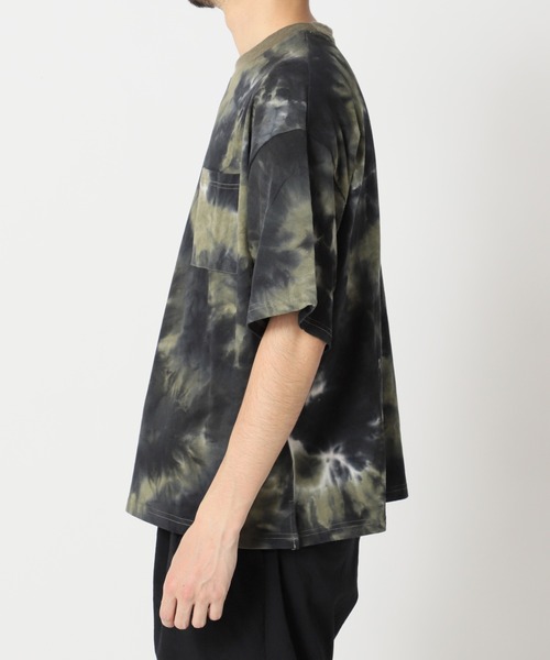 JOURNAL STANDARD（ジャーナルスタンダード）の「【WEB限定】タイダイ ビッグシルエット ポケットTシャツ（Tシャツ/カットソー・メンズ・ネイビー/ブラック/カーキ/ホワイト/サックスブルー・LARGE/X-LARGE/MEDIUM）」の7枚目の写真