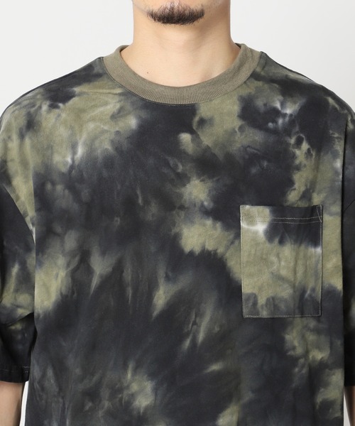 JOURNAL STANDARD（ジャーナルスタンダード）の「【WEB限定】タイダイ ビッグシルエット ポケットTシャツ（Tシャツ/カットソー・メンズ・ネイビー/ブラック/カーキ/ホワイト/サックスブルー・LARGE/X-LARGE/MEDIUM）」の10枚目の写真