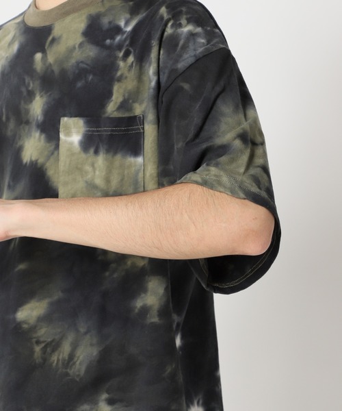 JOURNAL STANDARD（ジャーナルスタンダード）の「【WEB限定】タイダイ ビッグシルエット ポケットTシャツ（Tシャツ/カットソー・メンズ・ネイビー/ブラック/カーキ/ホワイト/サックスブルー・LARGE/X-LARGE/MEDIUM）」の12枚目の写真
