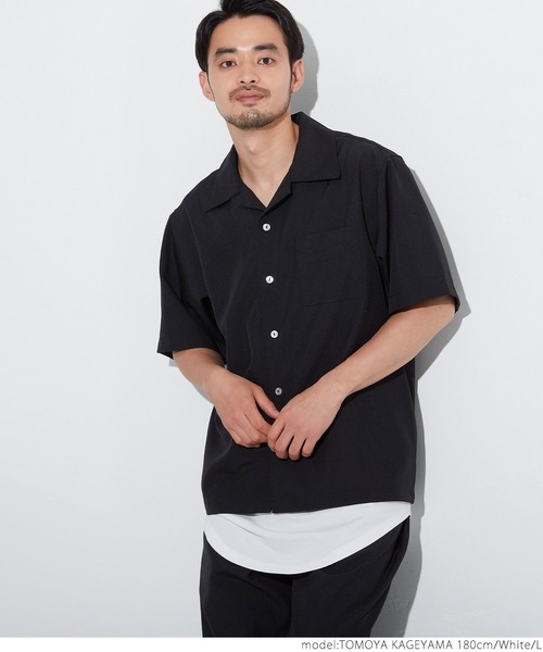 coca（coca）（コカ）の「シルキータッチレイヤードタンクトップ（タンクトップ・メンズ・ブラック/ホワイト・S/M/L/XL）」の7枚目の写真