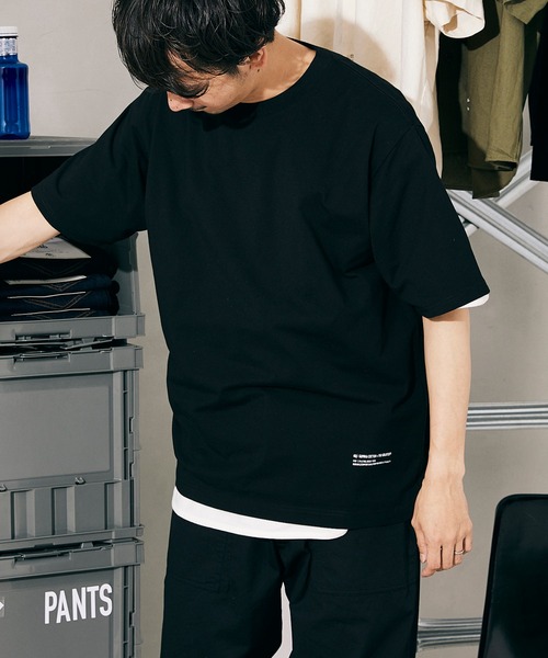 JOURNAL STANDARD relume（ジャーナルスタンダード　レリューム）の「SUPIMA SOLOTEX PLATING Tシャツ[無地T/ユニセックス対応]（Tシャツ/カットソー・メンズ・ホワイト/ブラック/ネイビー/ブラウン/キナリ・S/M/L）」の4枚目の写真