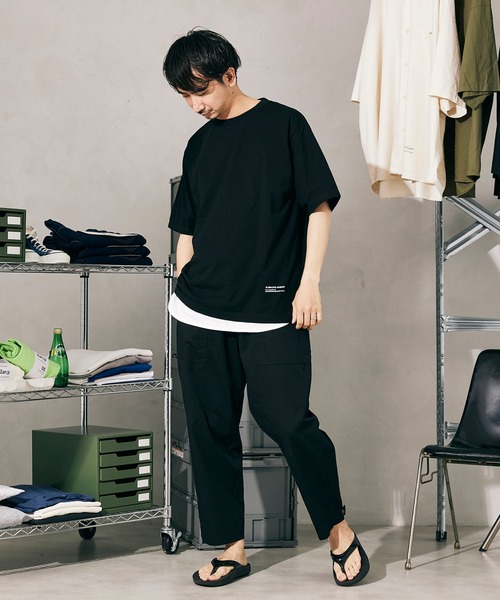 JOURNAL STANDARD relume（ジャーナルスタンダード　レリューム）の「SUPIMA SOLOTEX PLATING Tシャツ[無地T/ユニセックス対応]（Tシャツ/カットソー・メンズ・ホワイト/ブラック/ネイビー/ブラウン/キナリ・S/M/L）」の6枚目の写真