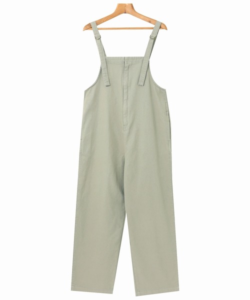 andme（アンドミー）の「コットンツイルフロントジップサロペット（サロペット/オーバーオール・レディース・ブラック/オフホワイト/グレー/カーキ/ケミカルウォッシュ/スミクロ/サックスブルー・M/L）」の19枚目の写真