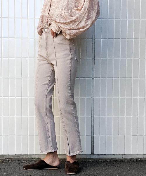 Per sist ence(パーシエンス)の「Per sist ence/パーシエンス センタースリットフレアパンツ(その他パンツ・レディース・ブラック/ブラウン/グレー・MEDIUM/SMALL)」の22枚目の写真