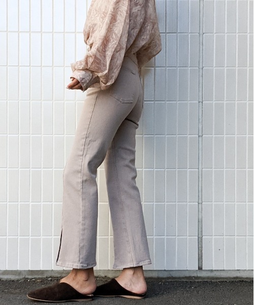 Per sist ence(パーシエンス)の「Per sist ence/パーシエンス センタースリットフレアパンツ(その他パンツ・レディース・ブラック/ブラウン/グレー・MEDIUM/SMALL)」の20枚目の写真
