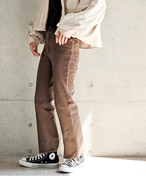 Per sist ence(パーシエンス)の「Per sist ence/パーシエンス センタースリットフレアパンツ(その他パンツ・レディース・ブラック/ブラウン/グレー・MEDIUM/SMALL)」の13枚目の写真
