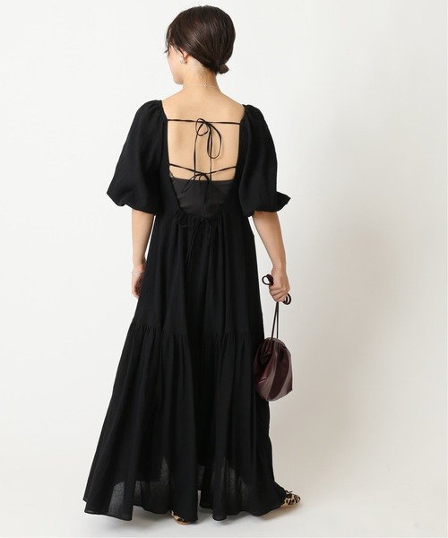 U by SPICK&SPAN（ユーバイスピックアンドスパン）の「≪追加≫バックシャンワンピース2◆（ワンピース・レディース・ブラック/ベージュ・38/36）」の8枚目の写真