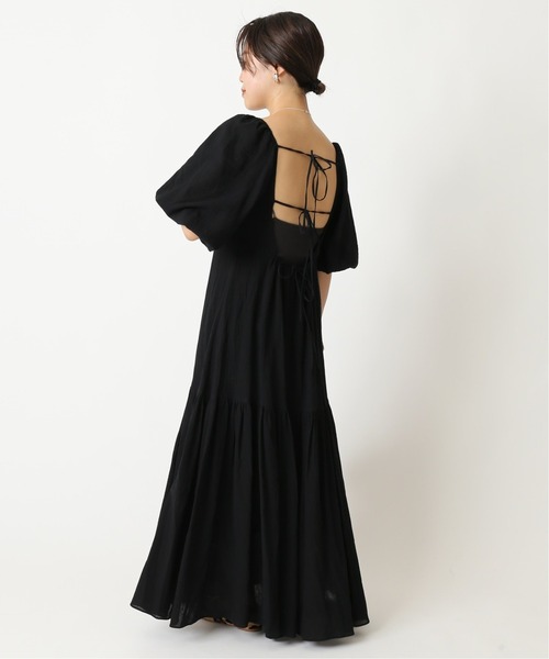 U by SPICK&SPAN（ユーバイスピックアンドスパン）の「≪追加≫バックシャンワンピース2◆（ワンピース・レディース・ブラック/ベージュ・38/36）」の9枚目の写真