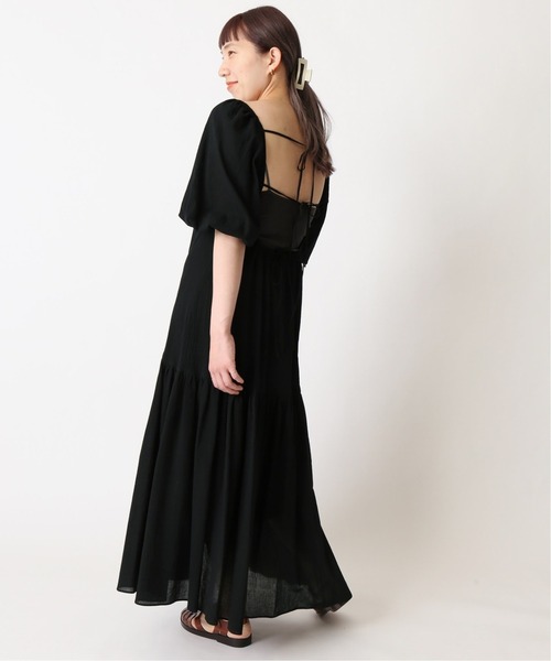 U by SPICK&SPAN（ユーバイスピックアンドスパン）の「≪追加≫バックシャンワンピース2◆（ワンピース・レディース・ブラック/ベージュ・38/36）」の13枚目の写真