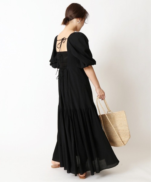 U by SPICK&SPAN（ユーバイスピックアンドスパン）の「≪追加≫バックシャンワンピース2◆（ワンピース・レディース・ブラック/ベージュ・38/36）」の17枚目の写真