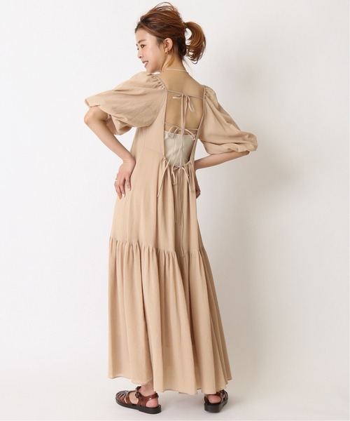 U by SPICK&SPAN（ユーバイスピックアンドスパン）の「≪追加≫バックシャンワンピース2◆（ワンピース・レディース・ブラック/ベージュ・38/36）」の22枚目の写真