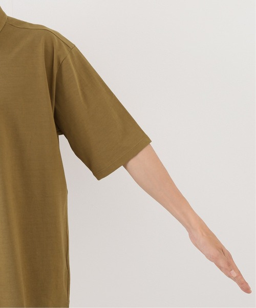 ATON　FRESCA PLATE POLO　４　ポロシャツ　日本製　カーキ. ATON（エイトン）の「【ATON / エイトン】FRESCA PLATE