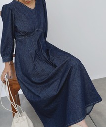 COLONY 2139 | デニムタックフレアワンピース(ワンピース)