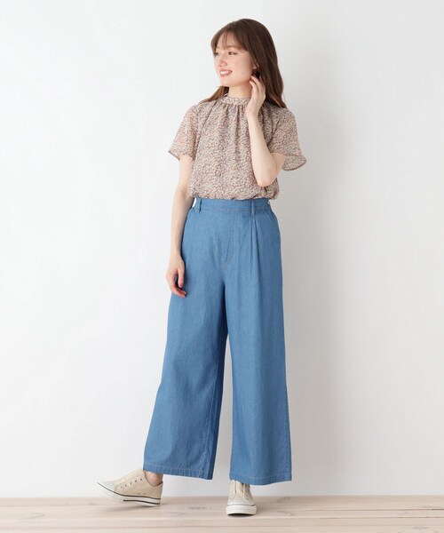 DRESKIP(ドレスキップ)の「◆2WAY花柄リボンブラウス(シャツ/ブラウス・レディース・ホワイト系3/ブラック系/イエロー系9・01/02/03/04)」の10枚目の写真