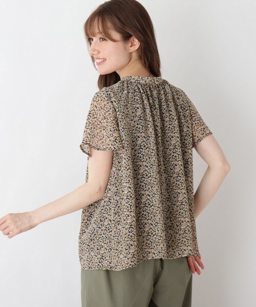 DRESKIP(ドレスキップ)の「◆2WAY花柄リボンブラウス(シャツ/ブラウス・レディース・ホワイト系3/ブラック系/イエロー系9・01/02/03/04)」の18枚目の写真