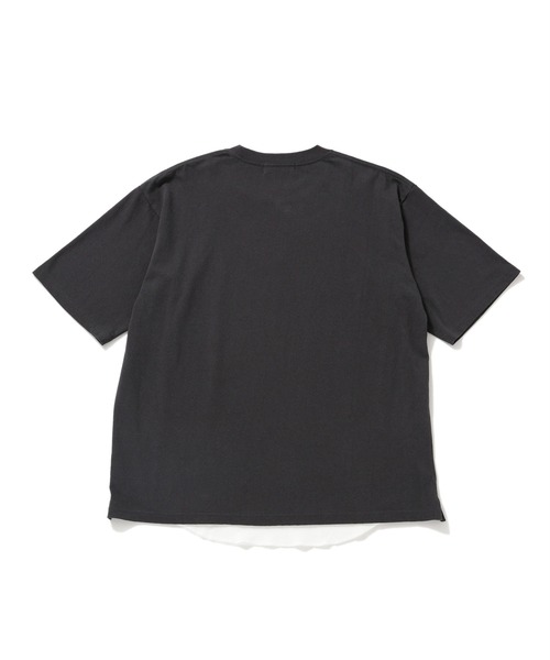 NANO universe（ナノユニバース）の「レイヤードTシャツ　半袖（Tシャツ/カットソー・メンズ・スミクロ/ベージュ/ホワイト/ブルーグリーン・S/L/XL/M）」の17枚目の写真