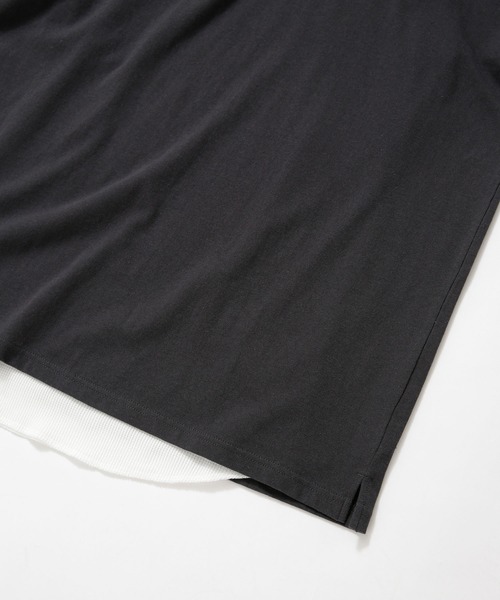 NANO universe（ナノユニバース）の「レイヤードTシャツ　半袖（Tシャツ/カットソー・メンズ・スミクロ/ベージュ/ホワイト/ブルーグリーン・S/L/XL/M）」の20枚目の写真