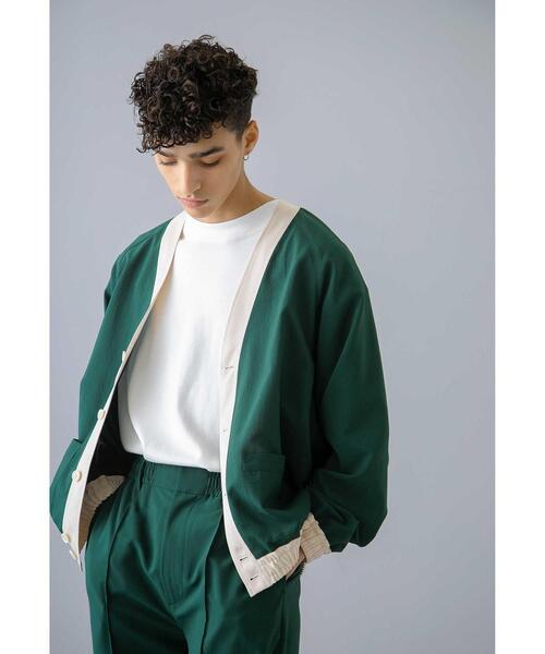 MONKEY TIME(モンキータイム)の「<monkey time> renu TRO V-NECK CARDIGAN/カーディガン(カーディガン/ボレロ・メンズ・ブラック/ケリー・S/M/L)」の2枚目の写真