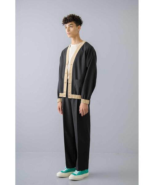 MONKEY TIME(モンキータイム)の「<monkey time> renu TRO V-NECK CARDIGAN/カーディガン(カーディガン/ボレロ・メンズ・ブラック/ケリー・S/M/L)」の4枚目の写真