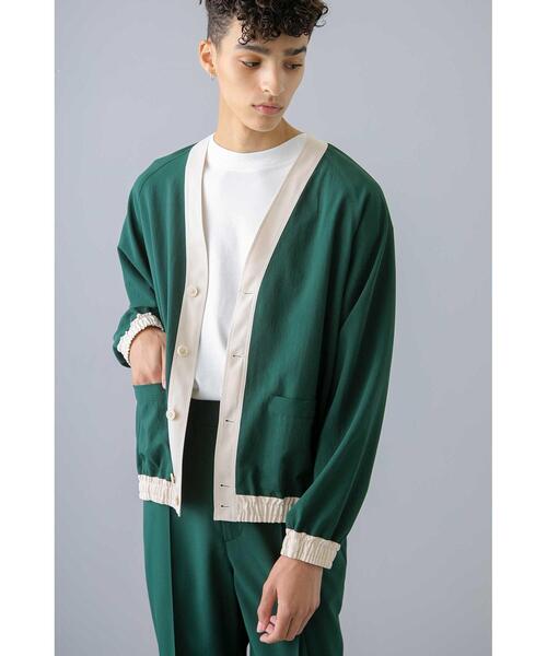 MONKEY TIME(モンキータイム)の「<monkey time> renu TRO V-NECK CARDIGAN/カーディガン(カーディガン/ボレロ・メンズ・ブラック/ケリー・S/M/L)」の3枚目の写真