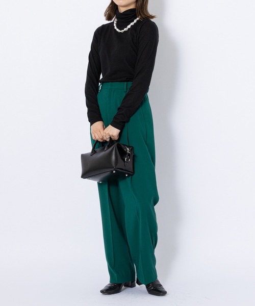 CIAOPANIC(チャオパニック)の「リブタートルネックカットソー(Tシャツ/カットソー・レディース・ブラック/ブラウン/オフホワイト・FREE)」の7枚目の写真