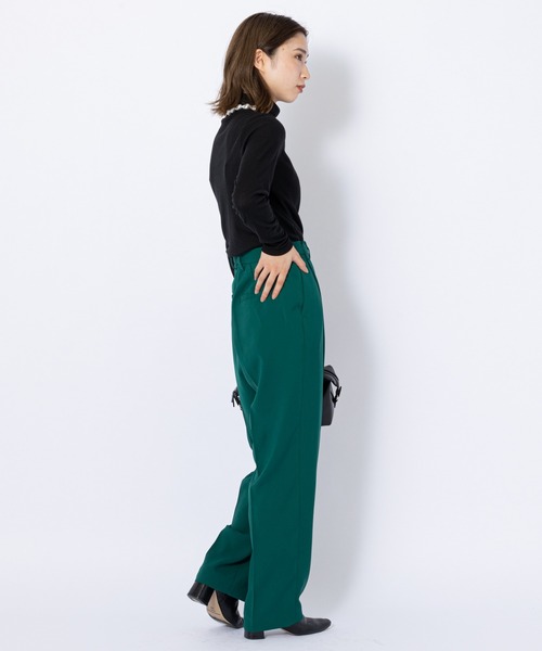 CIAOPANIC(チャオパニック)の「リブタートルネックカットソー(Tシャツ/カットソー・レディース・ブラック/ブラウン/オフホワイト・FREE)」の12枚目の写真