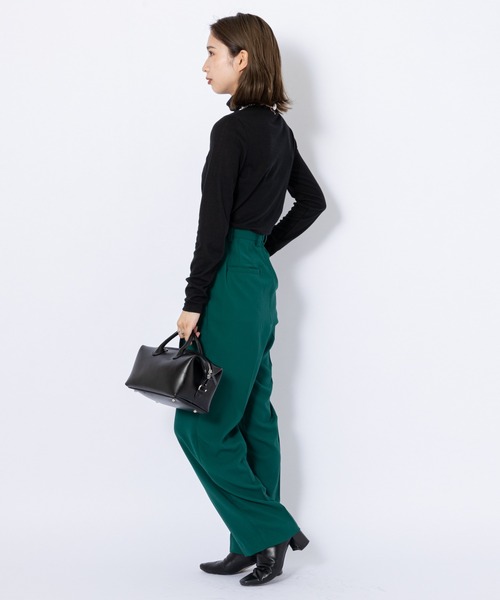 CIAOPANIC(チャオパニック)の「リブタートルネックカットソー(Tシャツ/カットソー・レディース・ブラック/ブラウン/オフホワイト・FREE)」の11枚目の写真