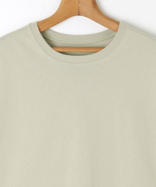 andme(アンドミー)の「USAコットン半袖クルーネックTシャツ(Tシャツ/カットソー・レディース・チャコールグレー/ブラック/オフホワイト/グリーン/キナリ・M/L)」の16枚目の写真
