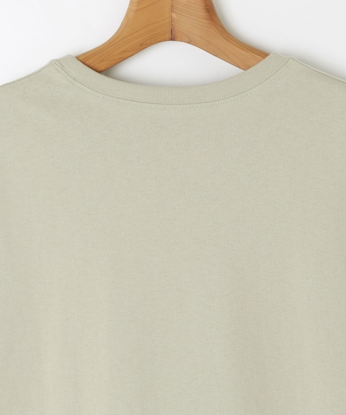 andme(アンドミー)の「USAコットン半袖クルーネックTシャツ(Tシャツ/カットソー・レディース・チャコールグレー/ブラック/オフホワイト/グリーン/キナリ・M/L)」の8枚目の写真