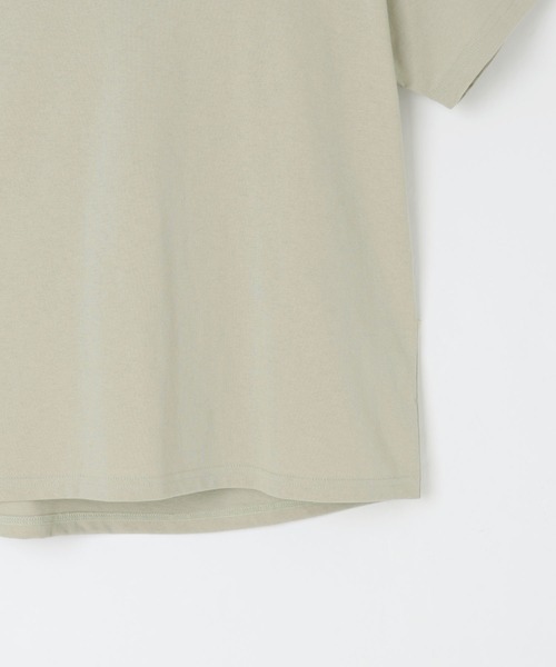 andme(アンドミー)の「USAコットン半袖クルーネックTシャツ(Tシャツ/カットソー・レディース・チャコールグレー/ブラック/オフホワイト/グリーン/キナリ・M/L)」の12枚目の写真