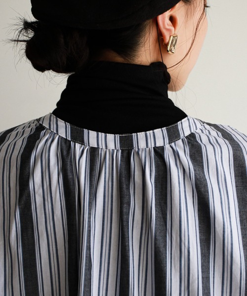 feepur（フェピュール）の「ロングカフタンワンピース（ワンピース・レディース・アイボリー/ピンク/ブラック/ホワイト×ネイビー・MEDIUM）」の19枚目の写真