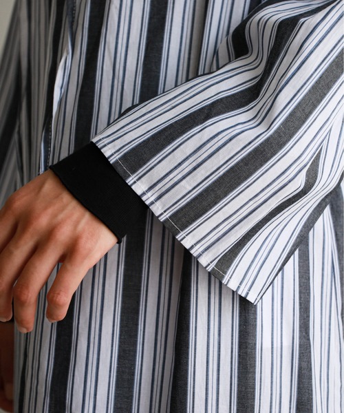 feepur（フェピュール）の「ロングカフタンワンピース（ワンピース・レディース・アイボリー/ピンク/ブラック/ホワイト×ネイビー・MEDIUM）」の20枚目の写真