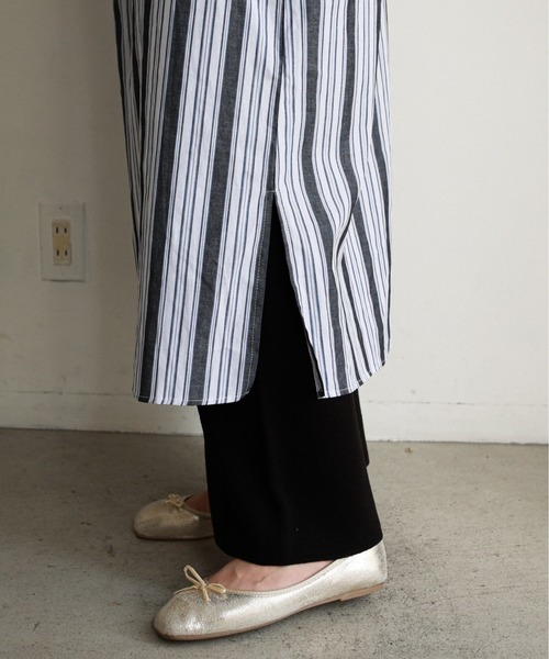 feepur（フェピュール）の「ロングカフタンワンピース（ワンピース・レディース・アイボリー/ピンク/ブラック/ホワイト×ネイビー・MEDIUM）」の21枚目の写真