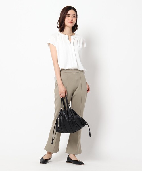 THE SHOP TK （ザ ショップ ティーケー ）の「◆レザープリーツ2WAYトートバック（トートバッグ・レディース・ブラック/カーキ/キャメル・99）」の14枚目の写真