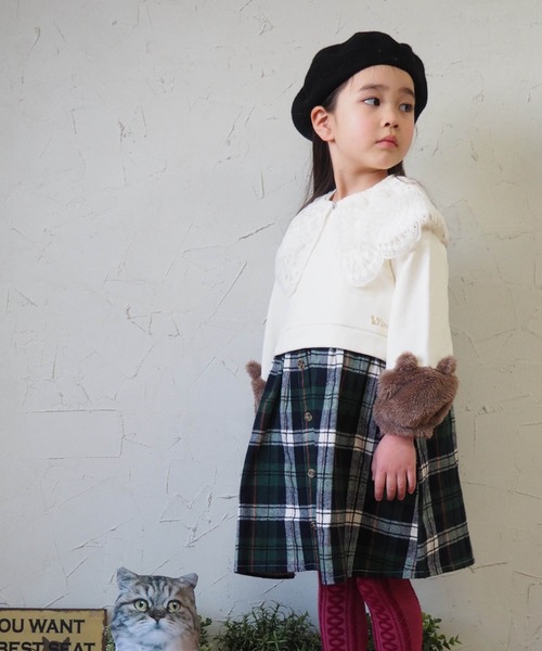 七五三3歳用被布コートセット 女の子 ひよこ商店 グレージュ雪輪