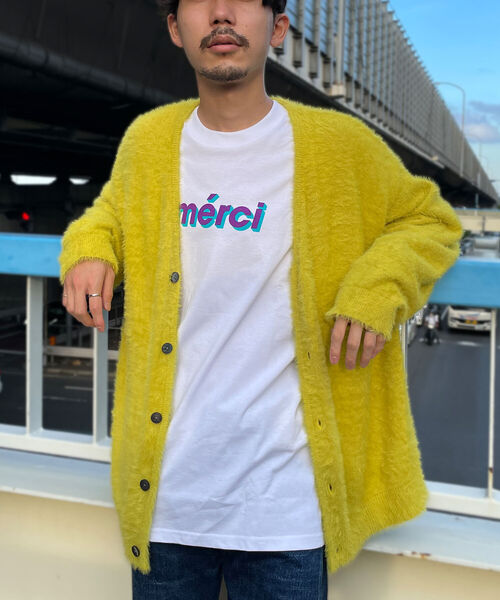 GLOSTER（グロスター）の「【初回分即完売につき再販決定！】【GLOSTER/グロスター】モヘヤライクカーディガン（カーディガン/ボレロ・メンズ・ブラック/ベージュ/レッド/イエロー/グリーン・FREE）」の13枚目の写真