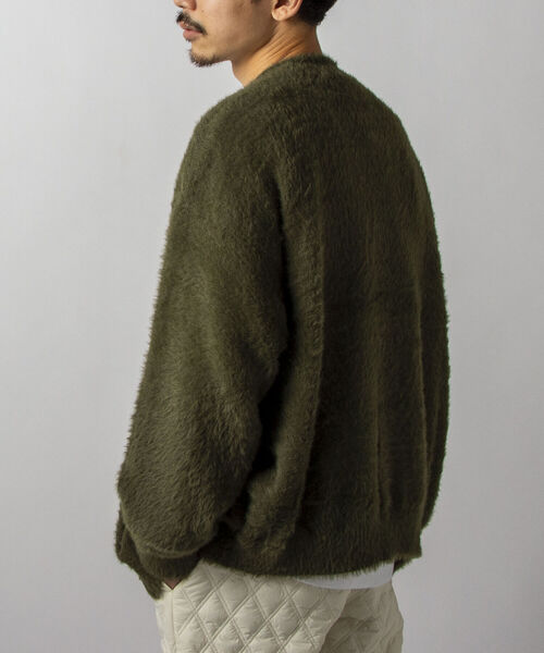 GLOSTER（グロスター）の「【初回分即完売につき再販決定！】【GLOSTER/グロスター】モヘヤライクカーディガン（カーディガン/ボレロ・メンズ・ブラック/ベージュ/レッド/イエロー/グリーン・FREE）」の22枚目の写真