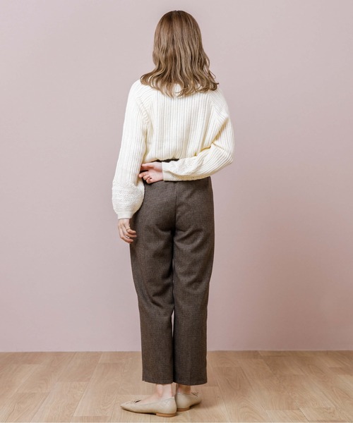 flower（フラワー）の「レースフリルニット（ニット/セーター・レディース・グレー/アイボリー・FREE）」の10枚目の写真