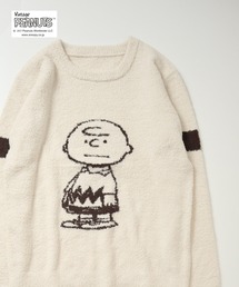 【PEANUTS】スヌーピー シャギーニットプルオーバー