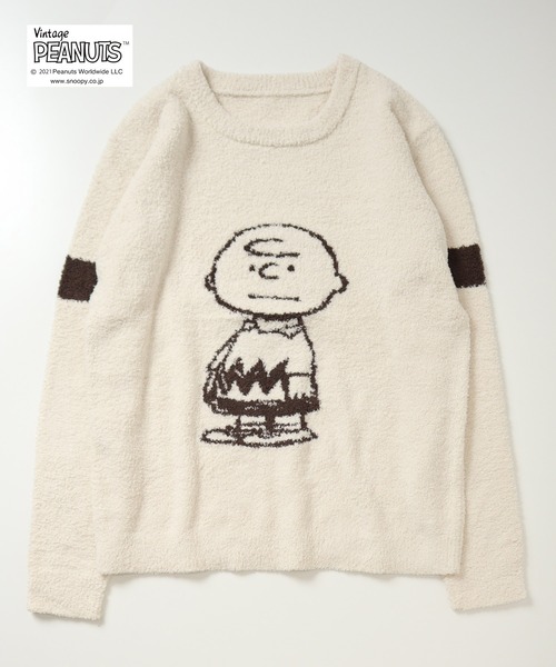 PEANUTS(ピーナッツ)の「【PEANUTS】スヌーピー シャギーニットプルオーバー(スウェット・レディース・オフホワイト/モカ/ブルーグリーン・SMALL/MEDIUM/LARGE/X-LARGE)」の8枚目の写真