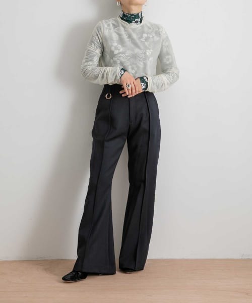 WANDERUNG（ワンデルング）の「WANDERUNG　Sheer Tops（Tシャツ/カットソー・レディース・ブラック/ピンク/アイボリー/ブルー系その他/パープル系その他・FREE）」の14枚目の写真