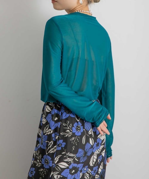 WANDERUNG（ワンデルング）の「WANDERUNG　Sheer Tops（Tシャツ/カットソー・レディース・ブラック/ピンク/アイボリー/ブルー系その他/パープル系その他・FREE）」の19枚目の写真