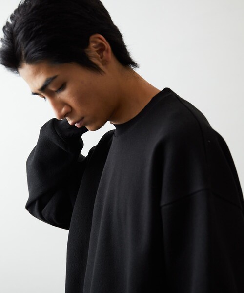 FREAK'S STORE（フリークスストア）の「ヘビーウェイト 裏毛スウェット クルーネック プルオーバー（スウェット・メンズ・ブラック/ネイビー/グレー/オフホワイト/カーキ/モスグリーン・SMALL/MEDIUM/LARGE）」の3枚目の写真