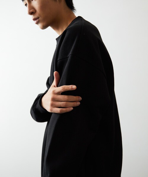 FREAK'S STORE（フリークスストア）の「ヘビーウェイト 裏毛スウェット クルーネック プルオーバー（スウェット・メンズ・ブラック/ネイビー/グレー/オフホワイト/カーキ/モスグリーン・SMALL/MEDIUM/LARGE）」の12枚目の写真