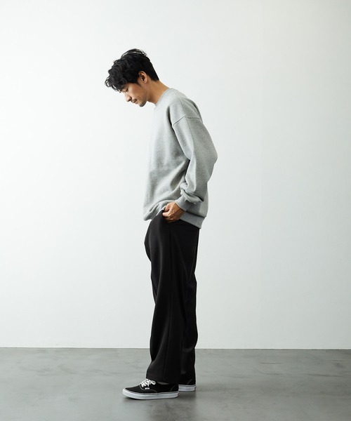 FREAK'S STORE（フリークスストア）の「ヘビーウェイト 裏毛スウェット クルーネック プルオーバー（スウェット・メンズ・ブラック/ネイビー/グレー/オフホワイト/カーキ/モスグリーン・SMALL/MEDIUM/LARGE）」の21枚目の写真